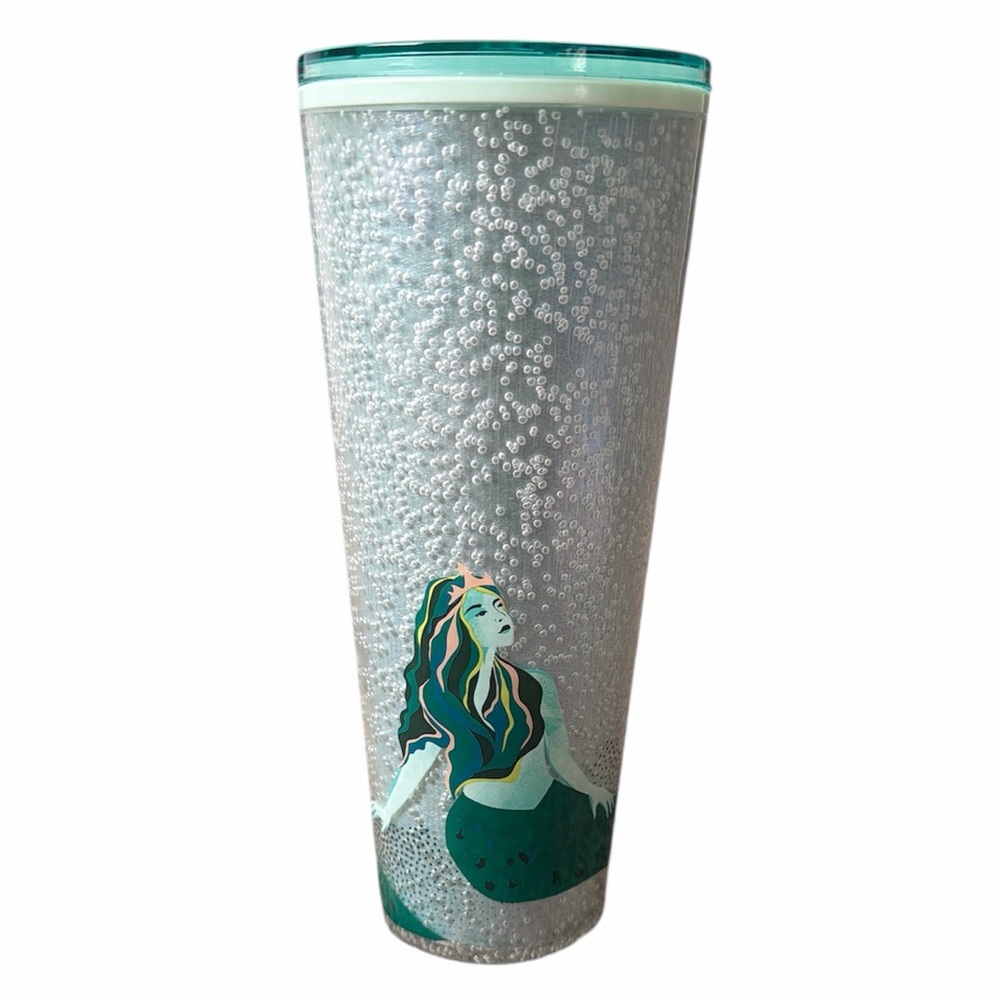 Starbucks‎ 2024 anniversary tumbler 24 oz mint green coffee tea missing straw